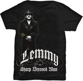 Lemmy Kilmister - Sharp Dressed Man Heren T-shirt - S - Zwart