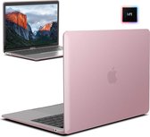 Laptophoes - Geschikt voor MacBook Air 13 inch Hoes - Case Voor Air M1 2020 (A2337) - Roze Goud