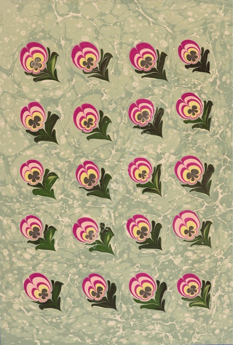 Originele handgemaakte Turkse marmering kunst Ebru, Turkse papier marmering, 35x50cm decoratief papier voor boekbinden, kunst aan de muur, huisdecoratie