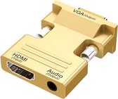 Sounix HDMI naar VGA + audio omvormer converter adapter-Met 3.5MM Jack Aux -1080P Full HD