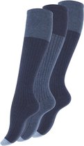 Socke © /1 x 3 Paar/(3P)/Heren Kniekousen/Dames Kniekousen/Kleur:"Blauw"/Maat 39-42