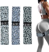 NOVO Wellbeing® Booty Band Weerstandsbanden Set 3 Stuks – Resistance Band Fitness Elastiek – Fitness Band voor Booty Workout