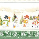Kerst - Set van 40 papieren servetten Snowmen