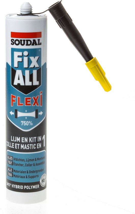 Soudal Fix-all Flexi 290 ml Zwart - Fix-all Flexi - Soudal