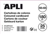 APLI  Fluor roze Karton 50 x 65 cm 170 g/m² - 25 vel