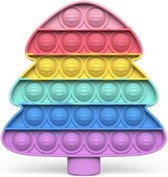 Fidget toys pop it kerstboom - pastel kleuren - kerst pop it - Kerstcadeau