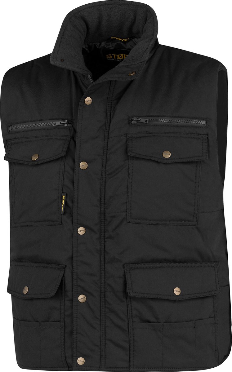 STØRVIK Pocket Bodywarmer Winddicht 4 seizoenen Heren - Maat M - Zwart