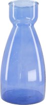 Vaas gerecycled glas - Blauw - 21.5x43.5cm