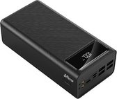 DrPhone PB1 – Powerbank - 50000 Mah – Externe Batterij – 4x USB A 2.1A  met Zaklamp & Led Display – Universeel - Zwart