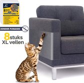 Huisdieren Krabschade Bescherming - 8 Stuks EXTRA GROOT (44,5x 32CM) - meubelbescherming - krab beschermer - anti krab katten & honden - krabpaal - Bescherming tegen krabschade - krabpaal voo