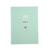 Notes Agenda– Jaarplanner– Notebook – 365 dagen dagboek – Lichtgroen