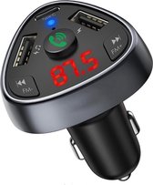 Hozard®FM Transmitter | Bluetooth Auto Handsfree Wireless Radio Audio Oplader 18W met USB Disk/SD Kaart - Quick Charger 4.0