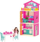 Poppenhuis met 3 etages – Poppenhuis poppetjes – Lola’s house – Poppenhuizen – Poppenhuis meubels - Poppenhuis accessoires - Barbie huis – Droomhuis – Dreamhouse