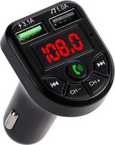 Bluetooth Transmitter - Bluetooth FM Transmitter - Carkit voor in de Auto - Met Auto lader via USB