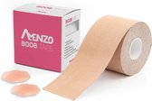 Amenzo Boob Tape - Plak BH - Inclusief 2 Nipple Covers - Nude beige - Fashion Tape - 5m Lang - Tepel Covers