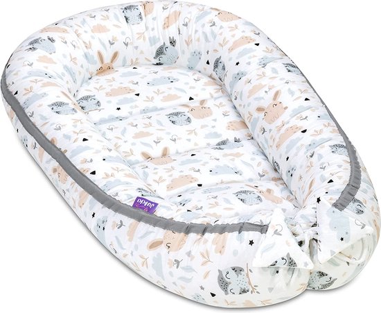 PALULLI babynest babynest 50x90 cm babycocon, 2-zijdig, 100% katoen