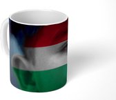 Mok - Koffiemok - Vlag van Hongarije - Mokken - 350 ML - Beker - Koffiemokken - Theemok
