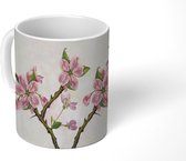 Mok - Stilleven - Bloemen - Paars - 350 ML - Beker