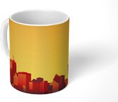 Mok - Skyline - Chicago - Geel - 350 ML - Beker