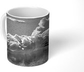Mok - Gletsjerijs foto - zwart wit - 350 ML - Beker