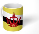 Mok - tekening van de Brunei vlag - 350 ML - Beker