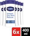 Vaseline Bodylotion Expert Care Instant Dry Skin Rescue - 6 x 400 ml - Voordeelverpakking