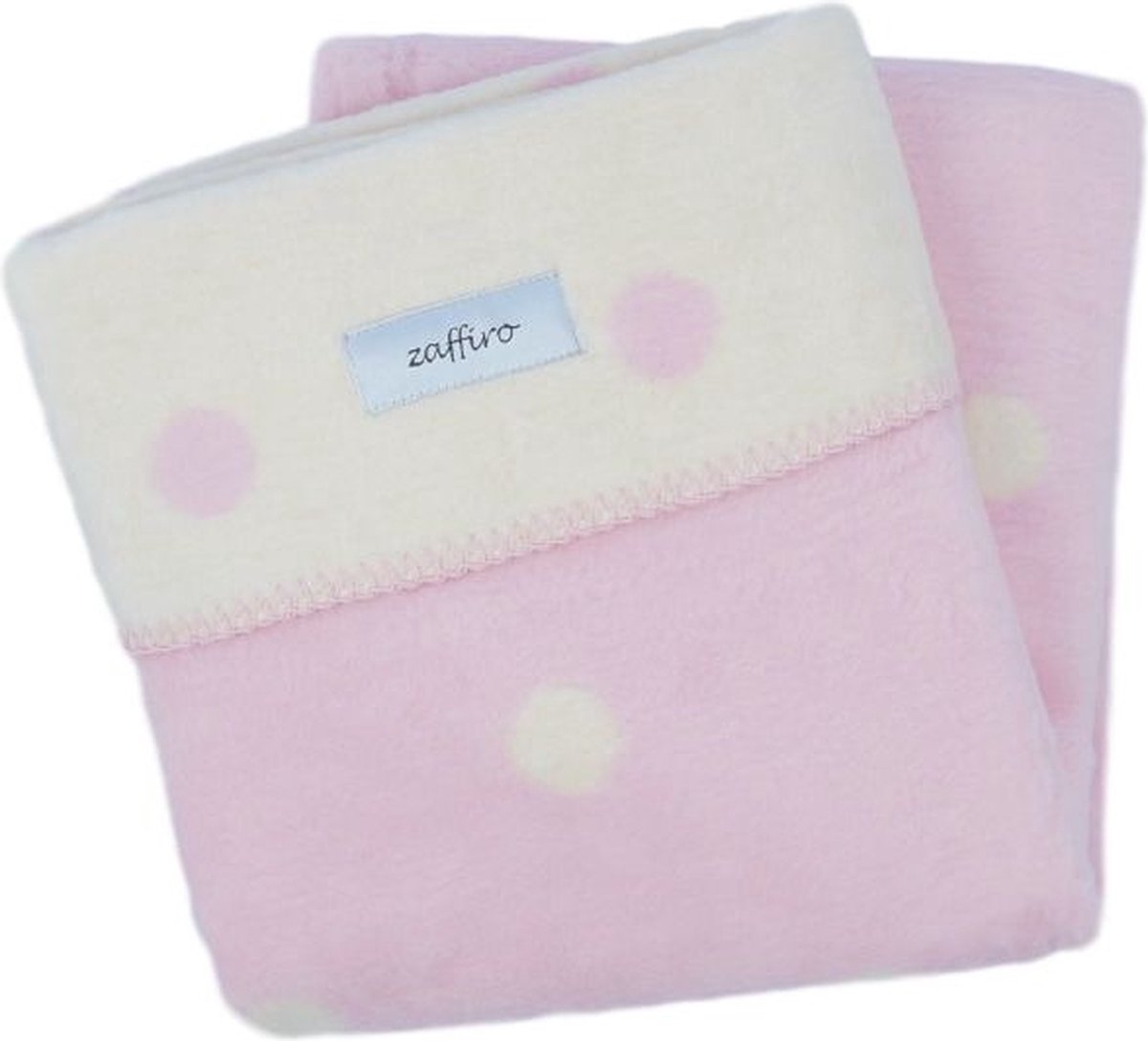 Zaffiro Ecru & Roze Gestipt 100 x 150 cm Ledikantdeken 15274 Zaffiro Ecru & Roze Gestipt 100 x 150 cm Ledikantdeken 15274