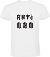 Anti 020 Heren t-shirt - Wit - 3XL