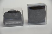 Zeeuwse knop - zeep in luxe cadeauverpakking - zwart - 5 cm diameter - set van 2.