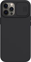 Nillkin CamShield Silicone Case - Apple iPhone 12 Pro Max (6.7") - Zwart