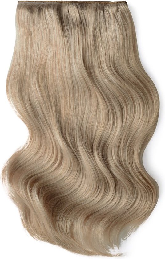 Remy Human Hair extensions Double Weft straight 24 - Silver Sand#