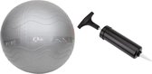 Gymnastiekbal 65cm met pomp, kleur grijs, gym, yoga, pilates, fitness