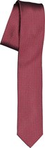 OLYMP smalle stropdas - bordeaux rood dessin -  Maat: One size