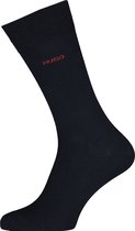 HUGO logo sokken (2-pack) - hersensokken katoen - donkerblauw -  Maat: 43-46