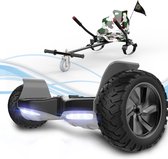 Microgo Hoverboard 8.5 Inch | 700W Motor | Bluetooth Speaker | Zwart + Kart Camouflage