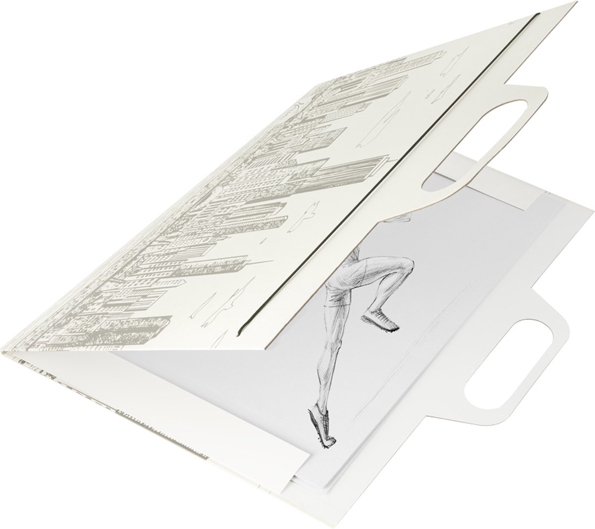 Nassau Fine Art Tekenmap A3 met elastieken - Inclusief 16 witte A3 vellen | opbergmap | Tekenen | Tekenen voor volwassenen