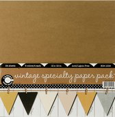 Scrapbook papier - Canvas Corp paper pack 30,5x30,5cm vintage specialty x24
