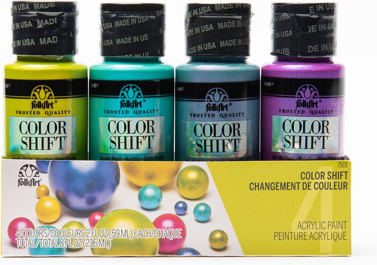 FolkArt verf set - specialty 4 colors Color shift