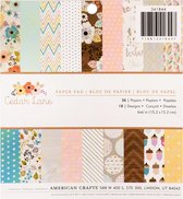 American craft paper pad 15,2x15,2cm x36 cedar lane