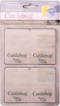 Cuttlebug embossing folder 5x7cm x4 assorted formal circles