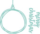 Kaisercraft decorative die hanging script bauble