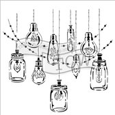 Hobbysjabloon - Template 30,5x30,5cm 30x30cm party lights