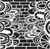 Hobbysjabloon - Template 30,5x30,5cm 30x30cm brick poetry