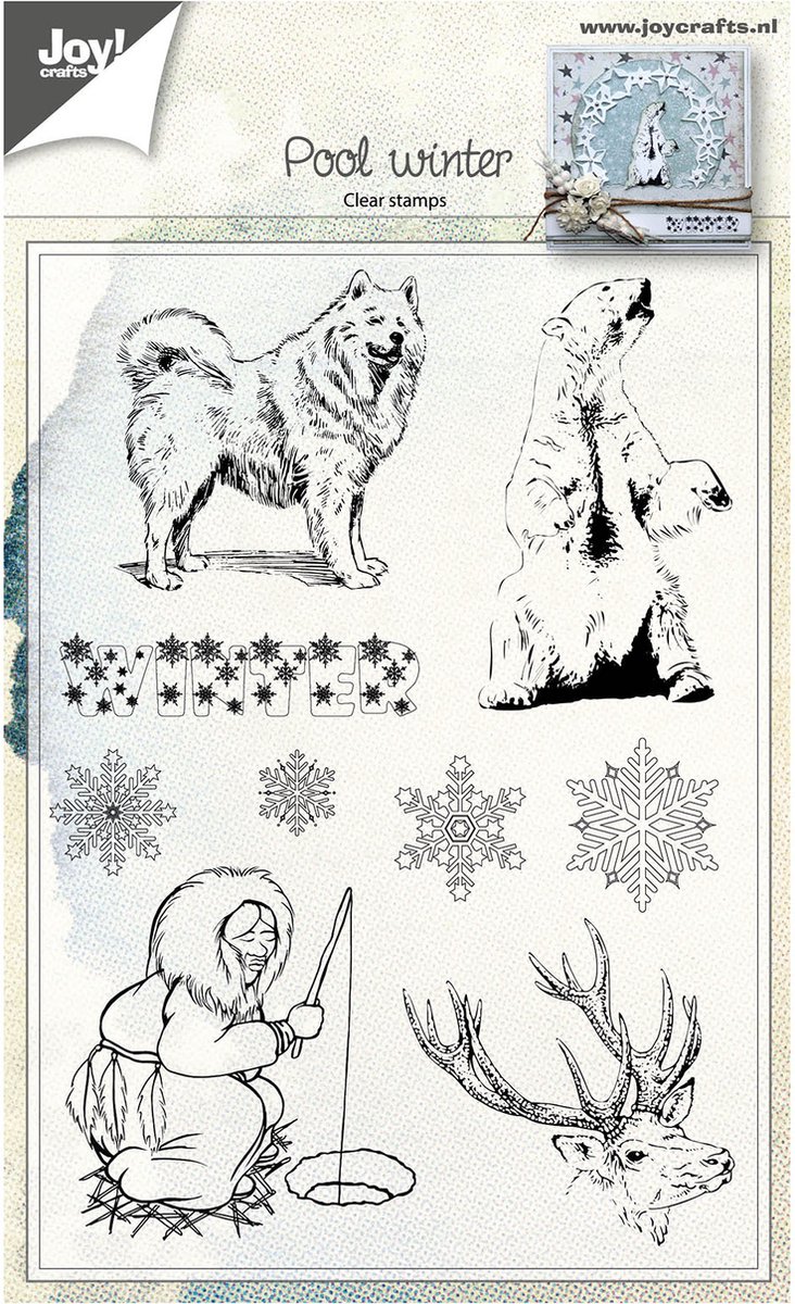 Joy!Crafts clear stempel poolwinter 105x148mm