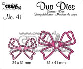 Crealies Duo snijmallen - no.41 Strikjes