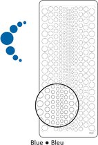 Vaessen Creative Sticker - 10x23cm - 10st - blauw brads
