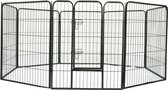 KLD Puppyren 8 panelen van 77 x 100 cm. zwart