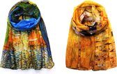 HH Kunst - Sjaals Vincent van Gogh en Gustav Klimt - Sjaal Dames