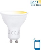 GU10 spot WiFi CCT | PAR16 blanc chaud - blanc lumière du jour - 3000K-6500K | Lampe halogène LED 5W=35W