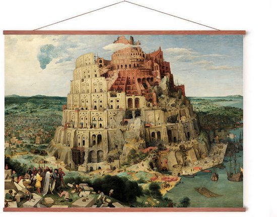 Poster De Toren van Babel - Pieter Bruegel - 50x70 - Christendom